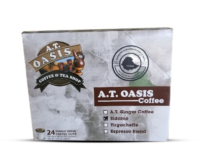 A.T. Oasis Coffee K-Cup Box